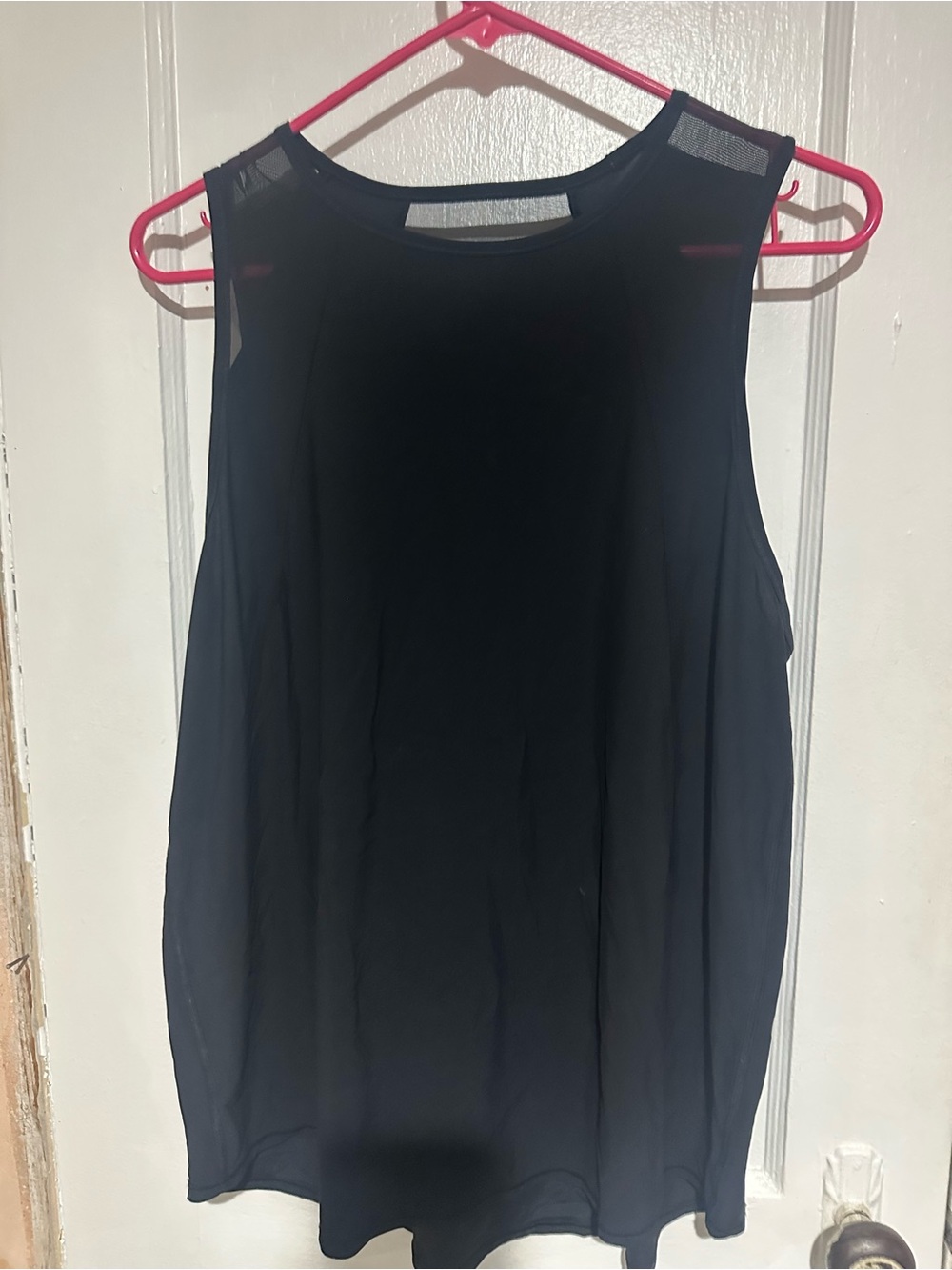 lululemon athletica Black Sleeveless Chiffon Tank